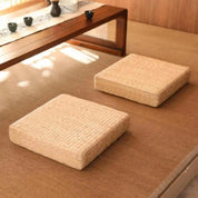 Coussin japonais carré en tatami 'Mokiro' Japanstreet