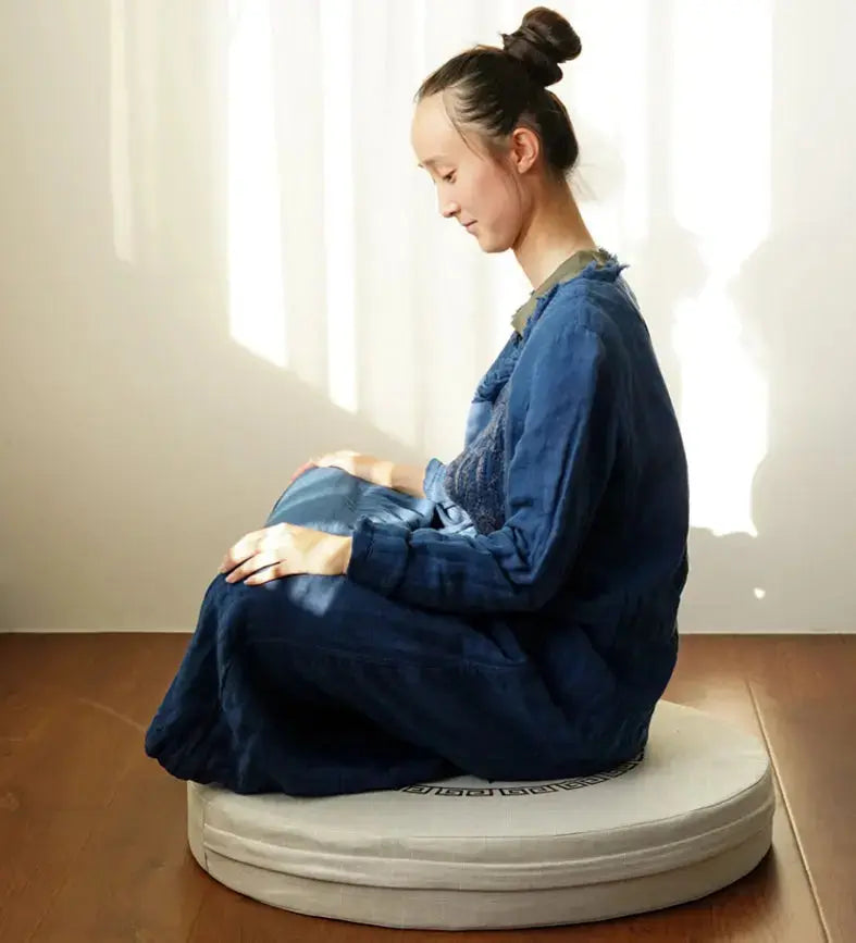 Coussin japonais rond de méditation 'Shusu' Japanstreet