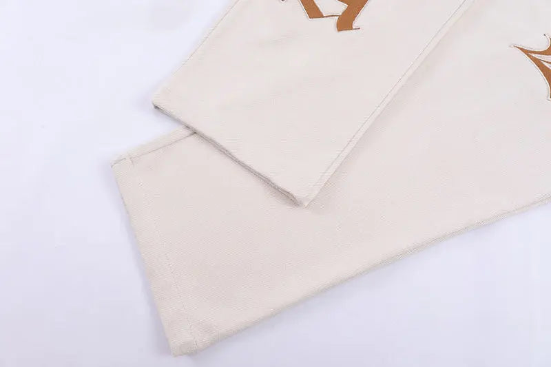 Jean Rétro avec Lettres Brodées 'Wasy'