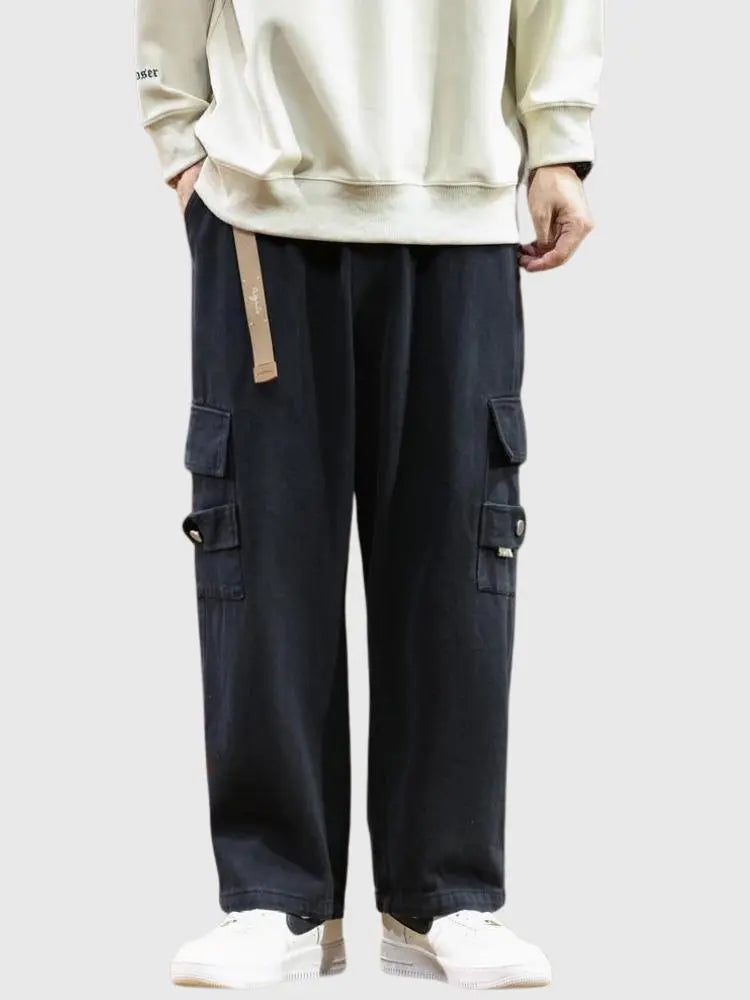 Pantalon Cargo Bleu Marine 'Tokoname' Japanstreet