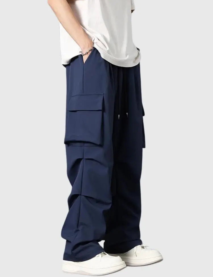 Pantalon Cargo Bleu 'Tsushima' Japanstreet
