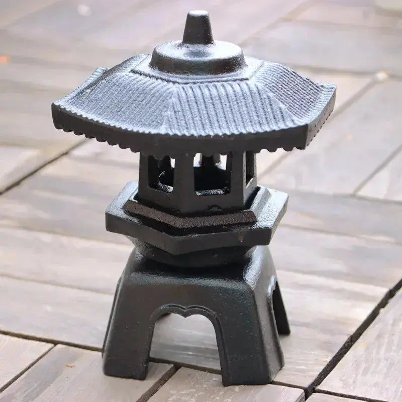 Petite lanterne japonaise en fonte 'Abiko' Japanstreet