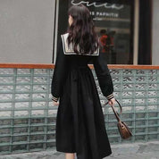 Robe Japonaise Noire 'Sashiko'