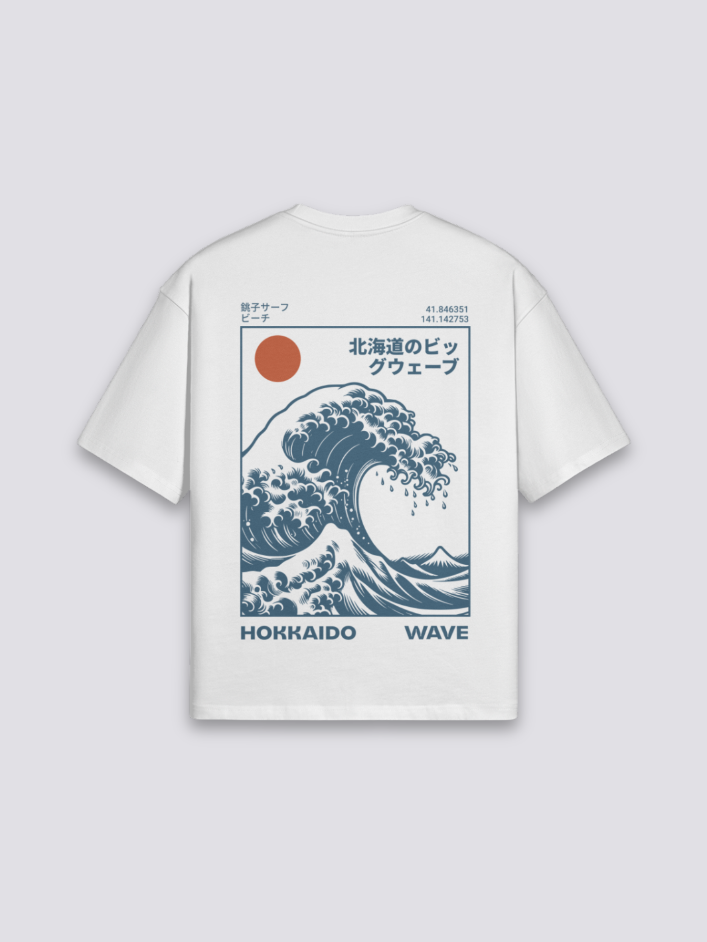 Tee Shirt Vague de Kanagawa - 葛飾 北斎