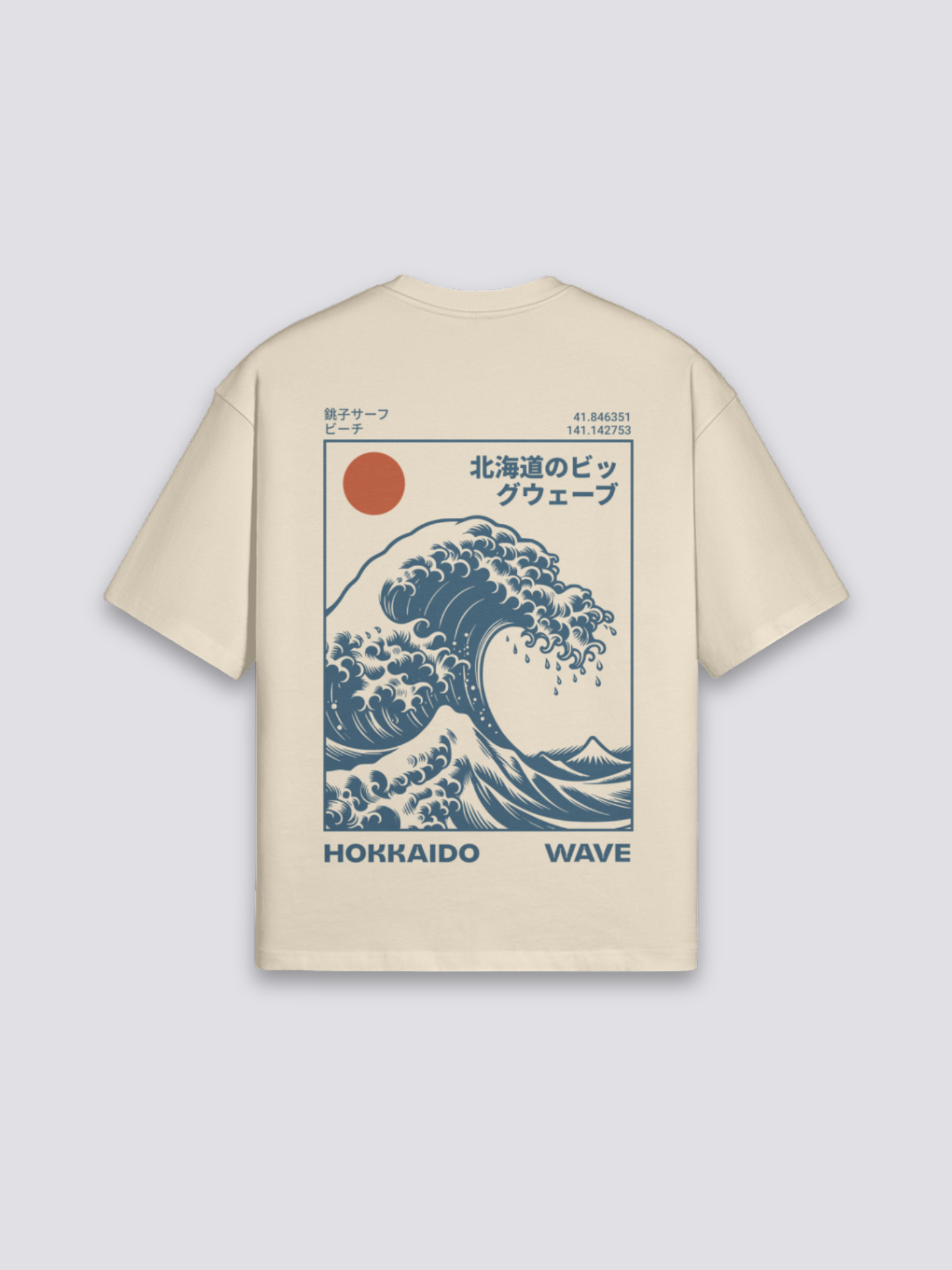 Tee Shirt Vague de Kanagawa - 葛飾 北斎