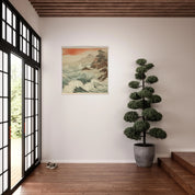 Tableau japonais épuré réalisé par un artiste nommé Joka Iroshi