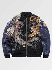 Nous avons conçu pour vous la veste broderie japonaise idéale lors de vos déplacements de mi-saison