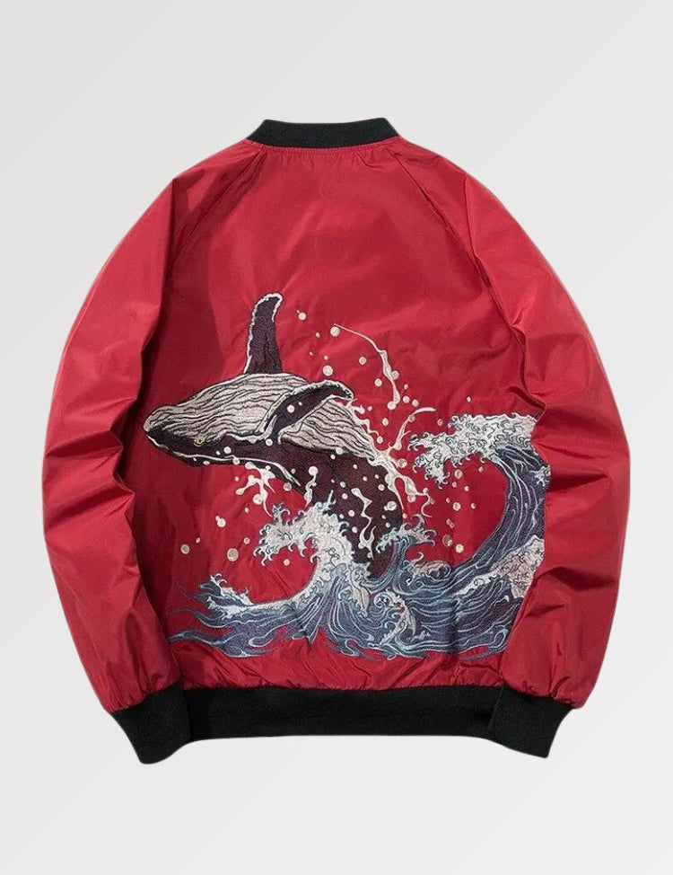 bomber japonais rouge