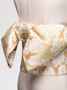 Ceinture Obi Dorée 'Sanaé'