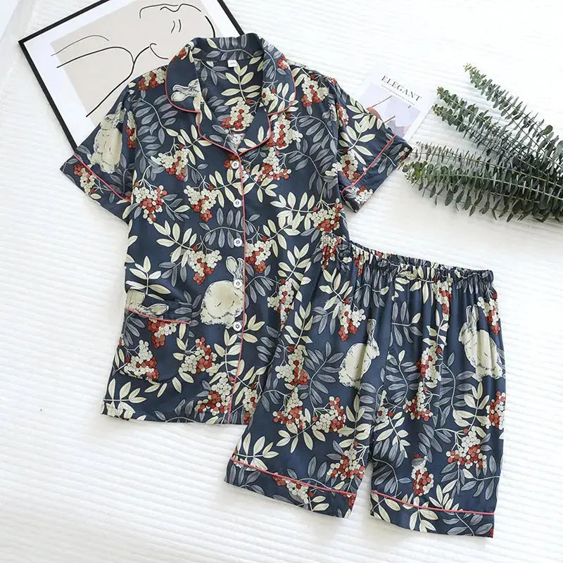 Ensemble de pyjama japonais d'été pour femme