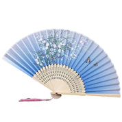Éventail Japonais Bleu Clair 'Miyazu'