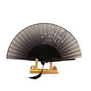 Éventail Japonais Noir 'Sukuna'