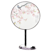 Éventail Japonais Rond Blanc 'Kiyosu'