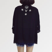 Kimono Court Dentelle 'Flaked'