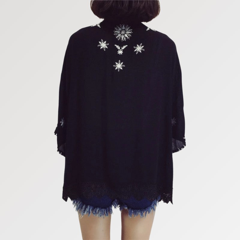 Kimono Court Dentelle 'Flaked'