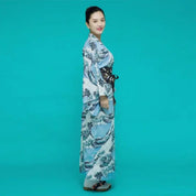 Kimono Japonais Femme 'Vague Kanagawa'