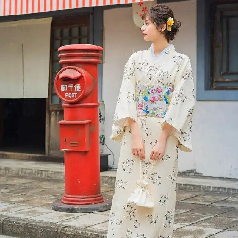 Kimono Japonais Femme Blanc
