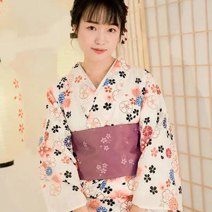 Kimono Japonais Femme Fleuri 'Reiko'