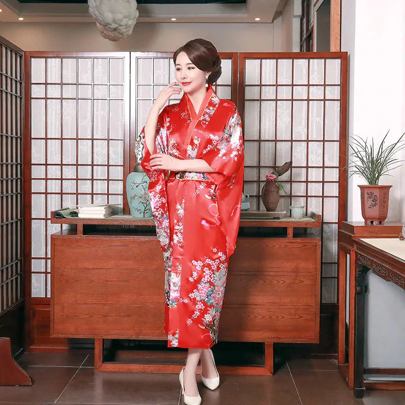 Kimono Japonais Long Femme 'Miyuki'