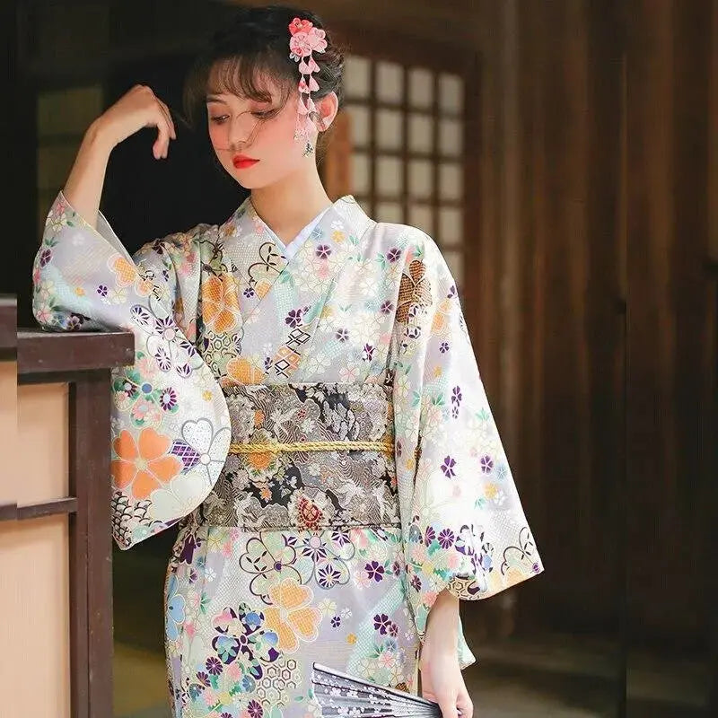 Kimono Japonais Soie Femme 'Haruka'