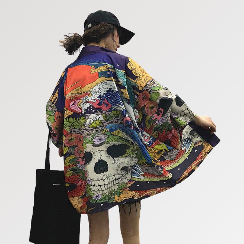 kimono tete de mort