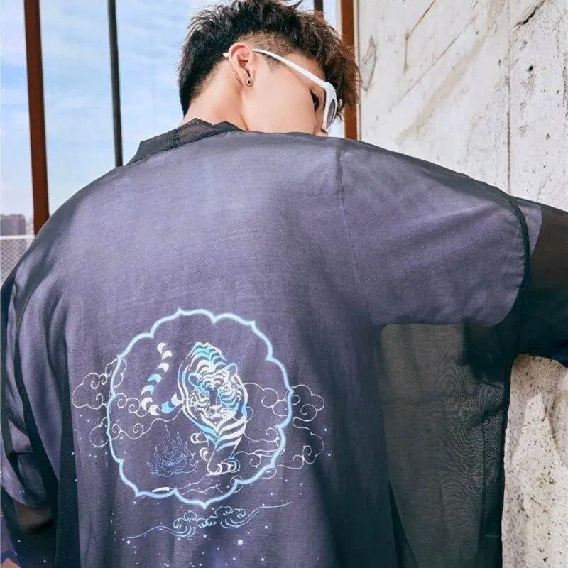 Kimono Veste Longue 'Kazuko'