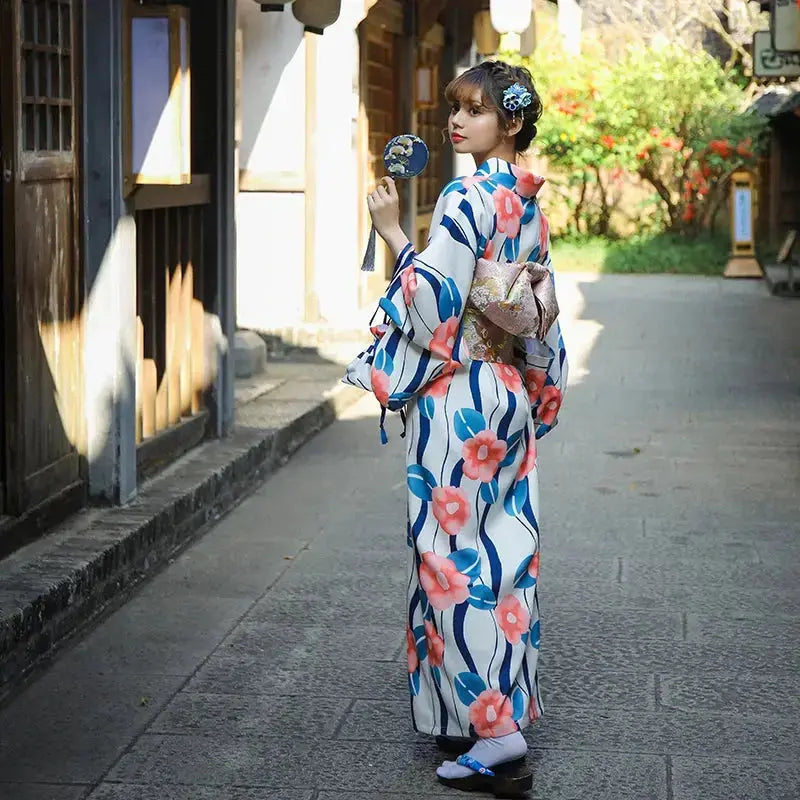 Kimono Yukata Femme Japonais 'Shigeko'