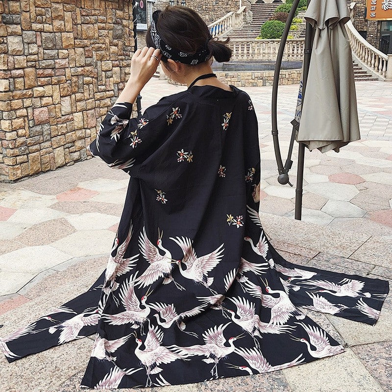 Long Kimono pour Femme 'Sukuna'