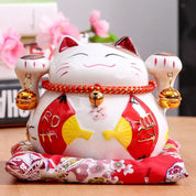 Maneki Neko Tirelire 'Éventails'