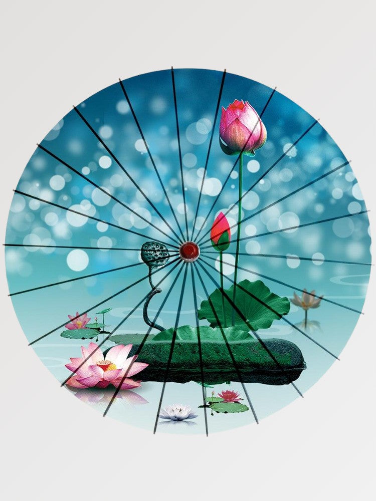 ombrelle japonaise lotus