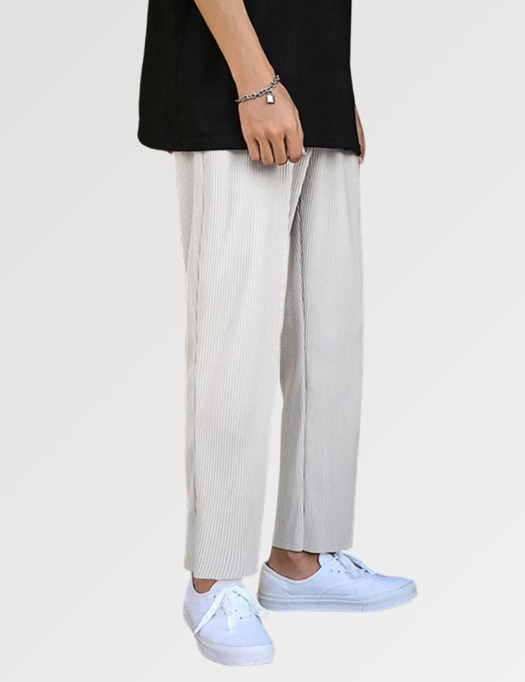 pantalon plissé homme
