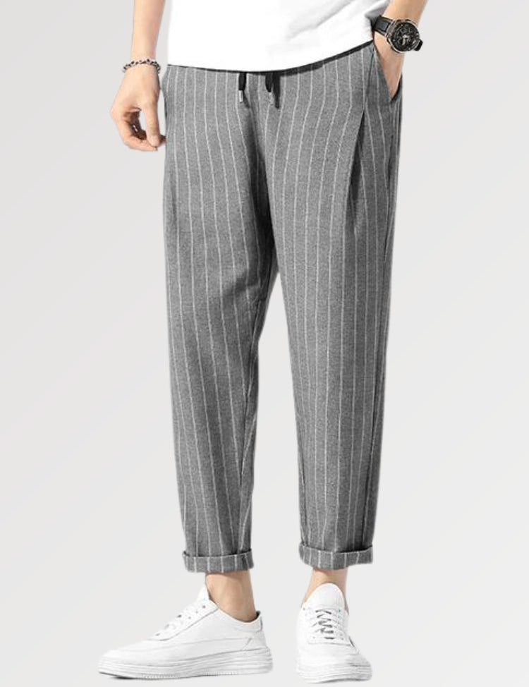 Pantalon Rayé Homme