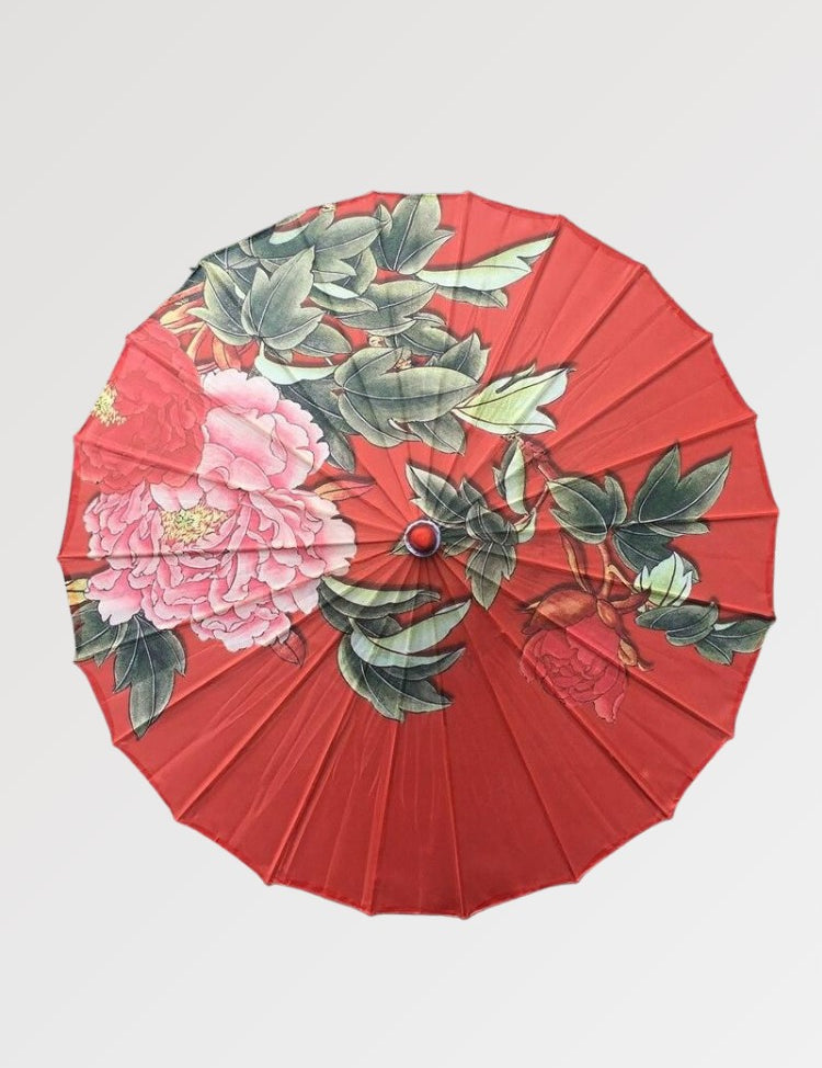 parapluie japonais rouge