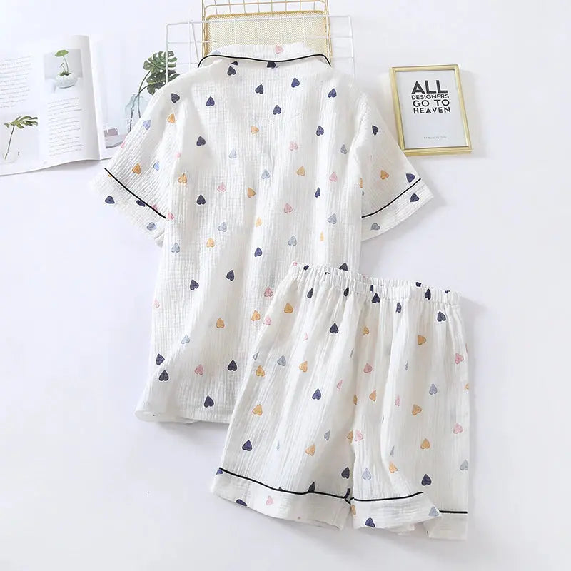 Pyjama japonais pour femme ensemble avec short