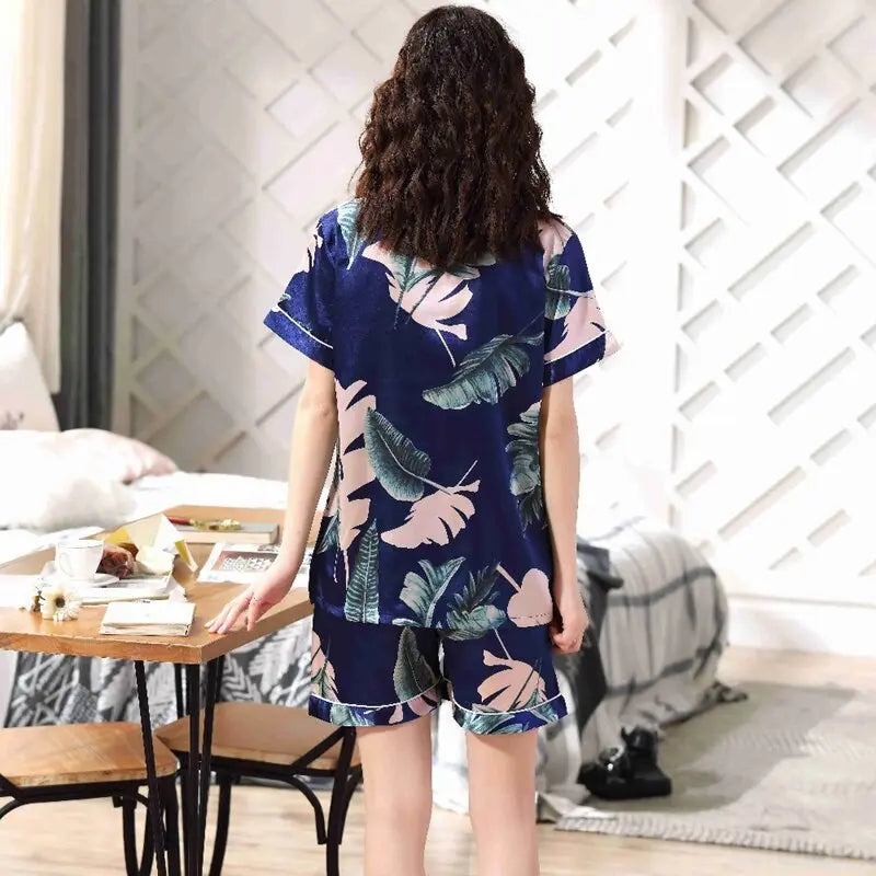 Pyjama Japonais Été en Soie