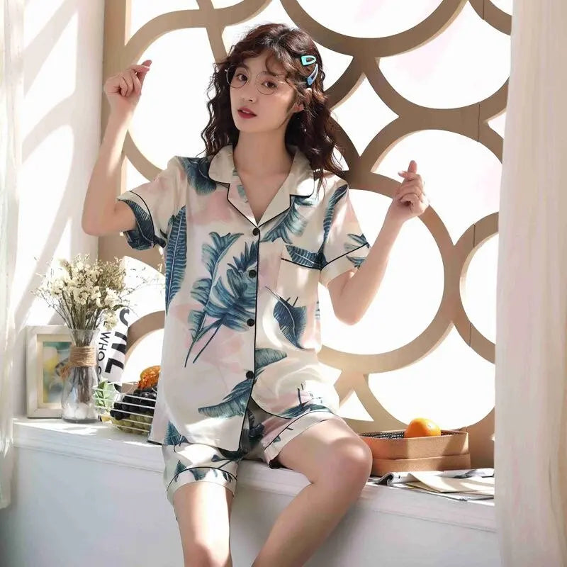 pyjama japonais en soie pour l'été