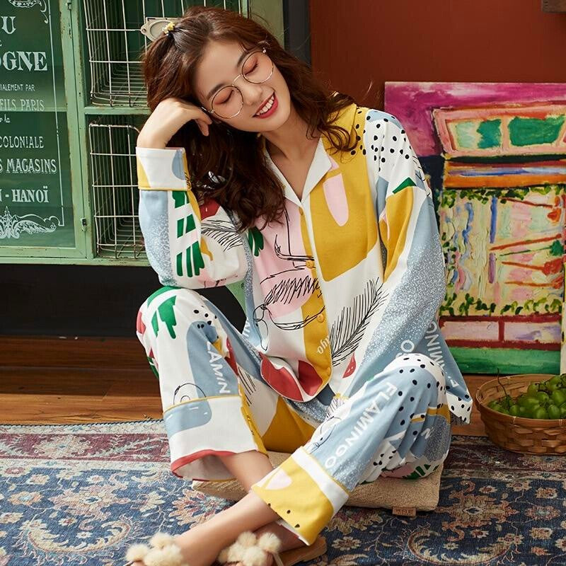 Ensemble de pyjama japonais atypique pour femme