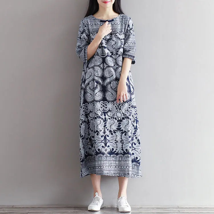 Robe Motif Japonais 'Agomori'