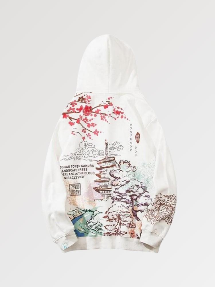 hoodie motif japonais