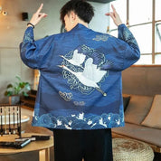 Veste Kimono Bleu Marine 'Édition Kaïto'