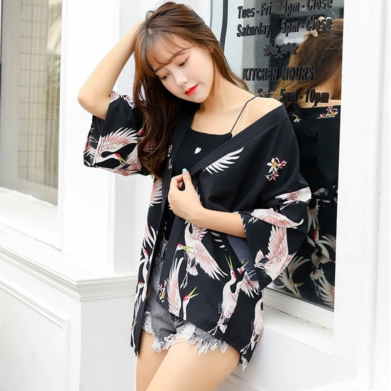 Veste Kimono Courte Femme 'Annaki'