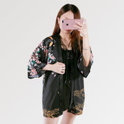 Veste Kimono Femme Chic 'Sakura x Koi'