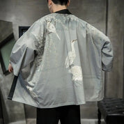 Veste Kimono Grise Homme 'Tamotsu'
