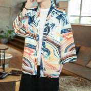 Veste Kimono Homme Moderne 'Édition Kaïto'