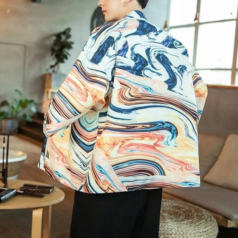 Veste Kimono Homme Moderne 'Édition Kaïto'