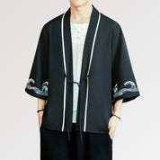 Veste Kimono Homme Motif Vague 'Iko'