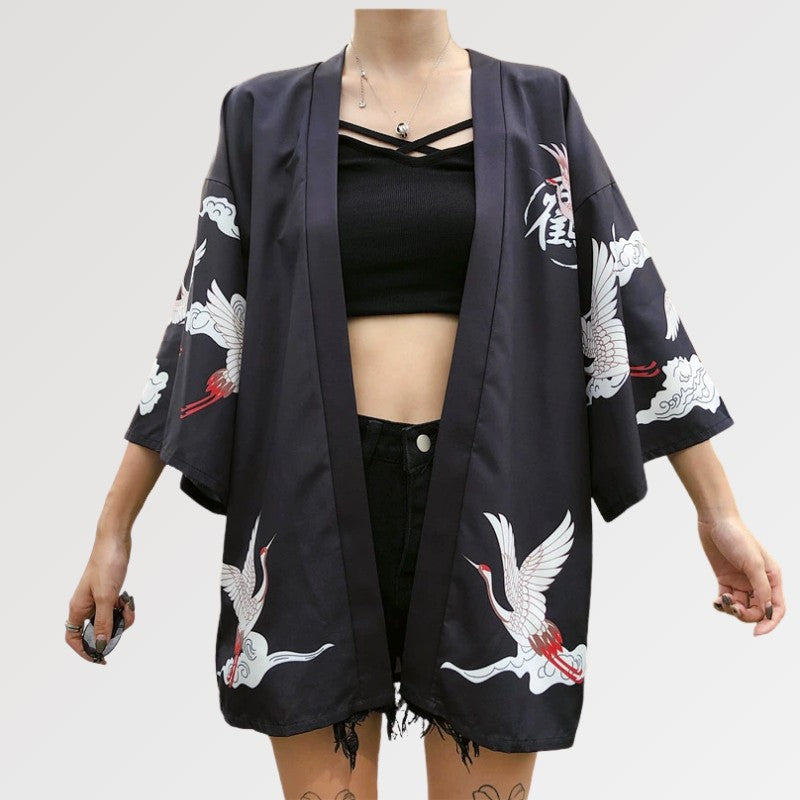 Veste Kimono Japonais Femme 'Haruko'