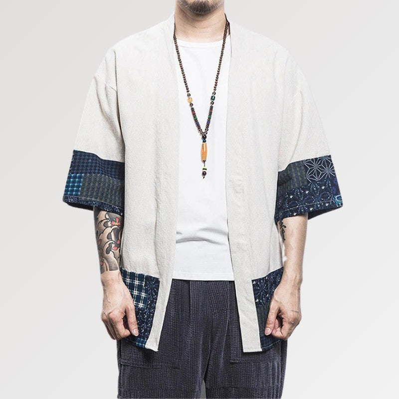 Veste Kimono Japonais Homme 'Mitsuo'