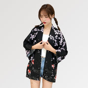 Veste Kimono Noire Femme 'Kurina'