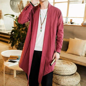 Veste Longue Style Kimono 'Ryuu'